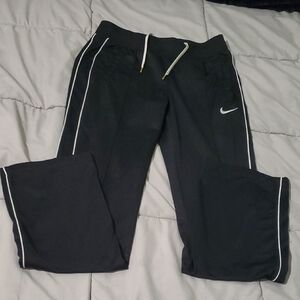 Nike Women's Black Joggers with White Trim